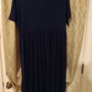 Elegant Navy Blue Xxl Dress